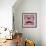 Geometric Hipster Face-cienpies-Framed Art Print displayed on a wall