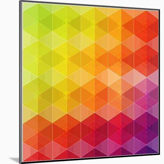 Geometric Hipster Retro Background-Click Bestsellers-Mounted Art Print