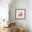 Geometric Holiday Reindeer I Bright-Michael Mullan-Framed Art Print displayed on a wall