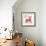 Geometric Holiday Reindeer I Bright-Michael Mullan-Framed Art Print displayed on a wall