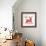 Geometric Holiday Reindeer I Bright-Michael Mullan-Framed Art Print displayed on a wall