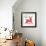 Geometric Holiday Reindeer I Bright-Michael Mullan-Framed Art Print displayed on a wall