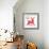 Geometric Holiday Reindeer I Bright-Michael Mullan-Framed Art Print displayed on a wall