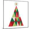 Geometric Holiday Trees I-Michael Mullan-Mounted Art Print