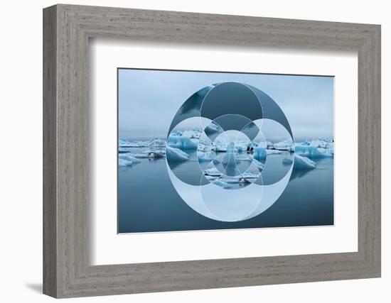 Geometric Landscape with Iceberg and Sea-Paolo De Gasperis-Framed Photographic Print