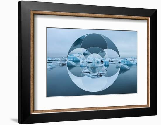 Geometric Landscape with Iceberg and Sea-Paolo De Gasperis-Framed Photographic Print