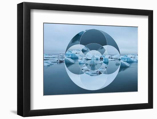 Geometric Landscape with Iceberg and Sea-Paolo De Gasperis-Framed Photographic Print