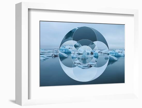 Geometric Landscape with Iceberg and Sea-Paolo De Gasperis-Framed Photographic Print