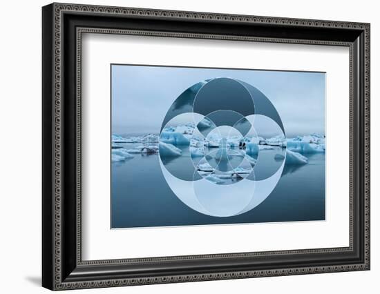 Geometric Landscape with Iceberg and Sea-Paolo De Gasperis-Framed Photographic Print