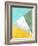 Geometric Mint Yellow-LILA X LOLA-Framed Art Print