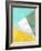 Geometric Mint Yellow-LILA X LOLA-Framed Art Print