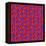 Geometric Optical Art Background in Red and Blue.-jkerrigan-Framed Stretched Canvas