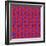 Geometric Optical Art Background in Red and Blue.-jkerrigan-Framed Art Print