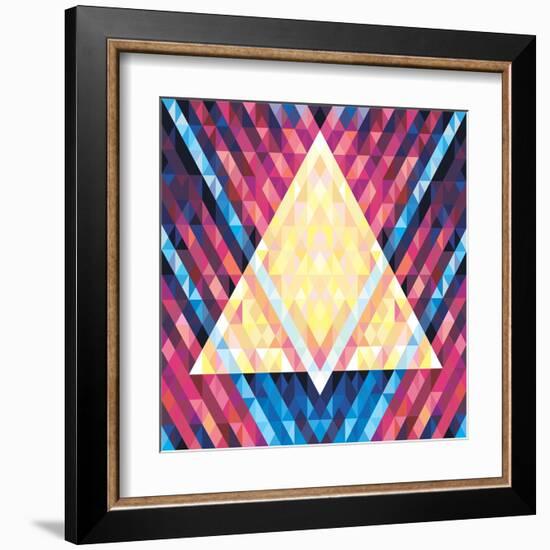 Geometric Pattern 02-serkorkin-Framed Art Print