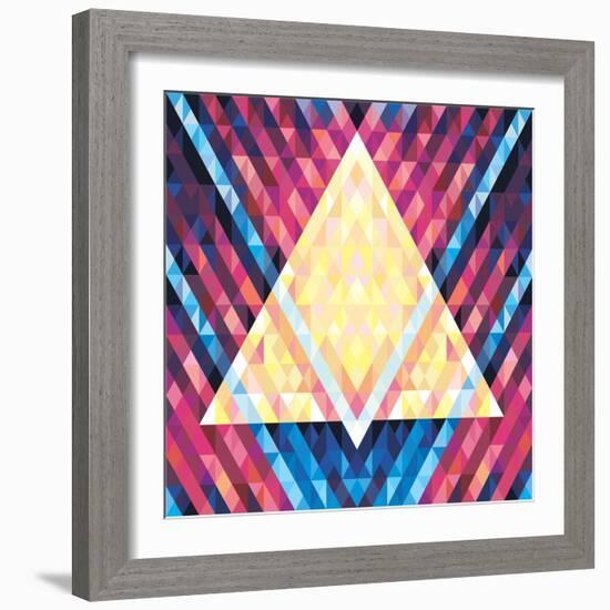 Geometric Pattern 02-serkorkin-Framed Art Print