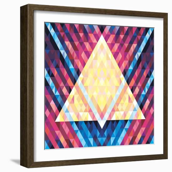 Geometric Pattern 02-serkorkin-Framed Art Print