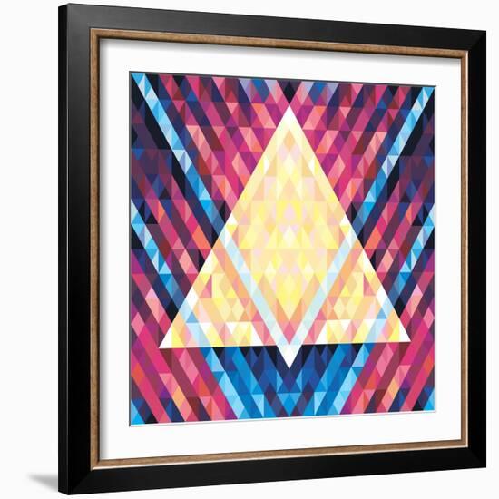 Geometric Pattern 02-serkorkin-Framed Art Print