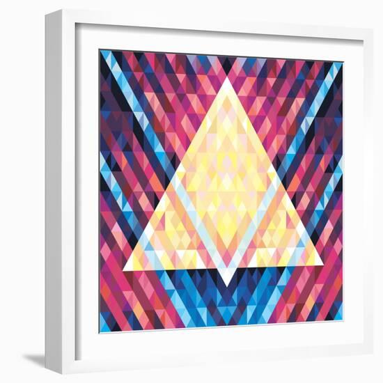 Geometric Pattern 02-serkorkin-Framed Art Print