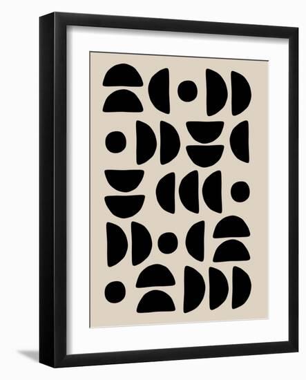 Geometric Pattern Artwork-Elena Ristova-Framed Giclee Print