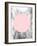 Geometric Pink Grey-LILA X LOLA-Framed Art Print