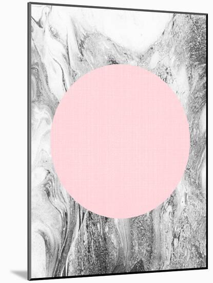Geometric Pink Grey-LILA X LOLA-Mounted Art Print