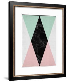 Geometric Pink Mint-LILA X LOLA-Framed Art Print