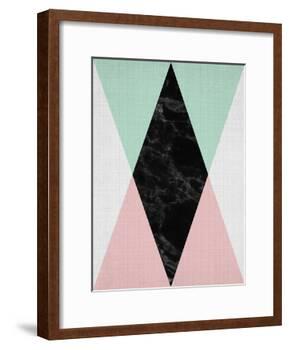 Geometric Pink Mint-LILA X LOLA-Framed Art Print