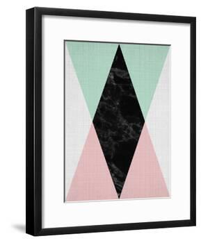 Geometric Pink Mint-LILA X LOLA-Framed Art Print
