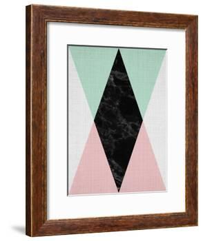 Geometric Pink Mint-LILA X LOLA-Framed Art Print