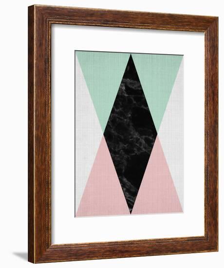 Geometric Pink Mint-LILA X LOLA-Framed Art Print