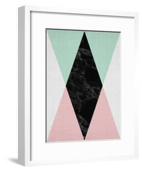 Geometric Pink Mint-LILA X LOLA-Framed Art Print