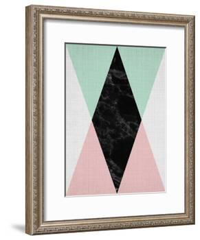 Geometric Pink Mint-LILA X LOLA-Framed Art Print