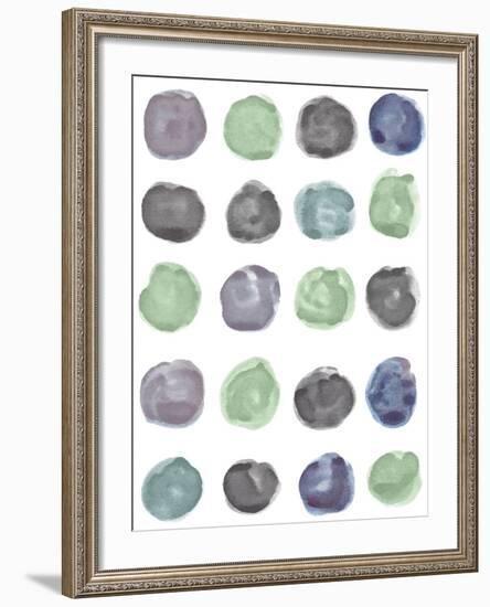 Geometric Polka-Lottie Fontaine-Framed Giclee Print