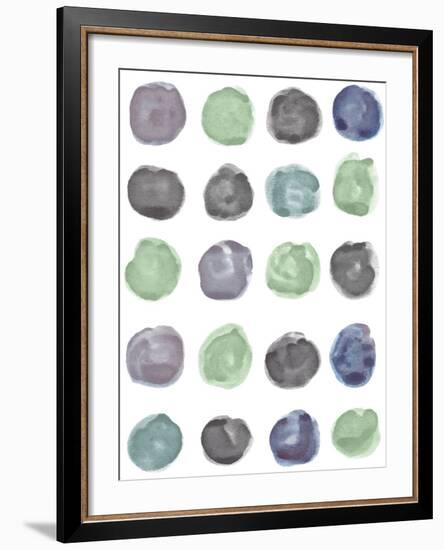 Geometric Polka-Lottie Fontaine-Framed Giclee Print