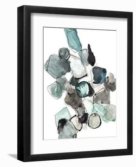 Geometric Pools-Lora Gold-Framed Art Print