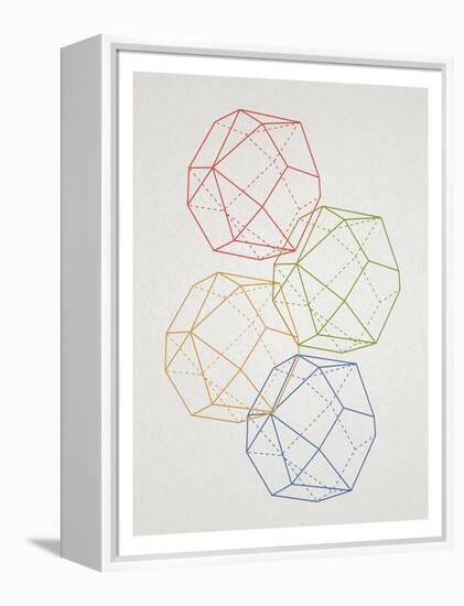 Geometric Pop Art-null-Framed Stretched Canvas