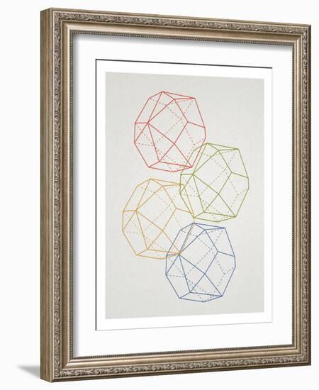 Geometric Pop Art-null-Framed Art Print