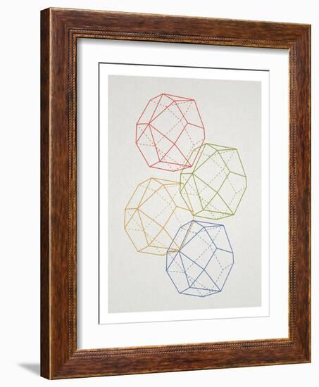 Geometric Pop Art-null-Framed Art Print