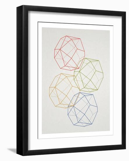 Geometric Pop Art-null-Framed Art Print