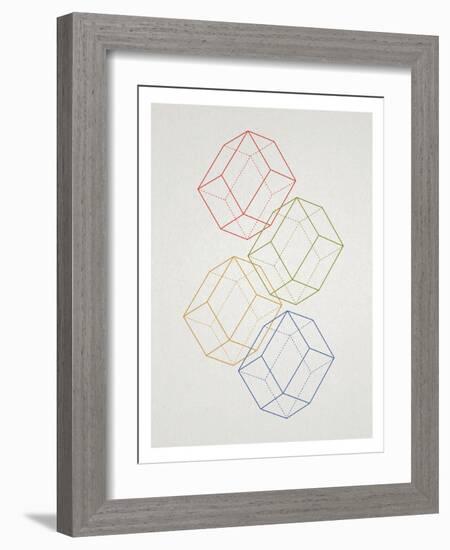 Geometric Pop Art-null-Framed Art Print