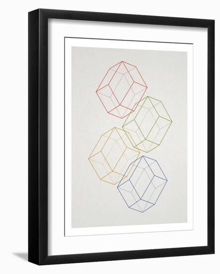 Geometric Pop Art-null-Framed Art Print