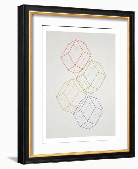 Geometric Pop Art-null-Framed Art Print