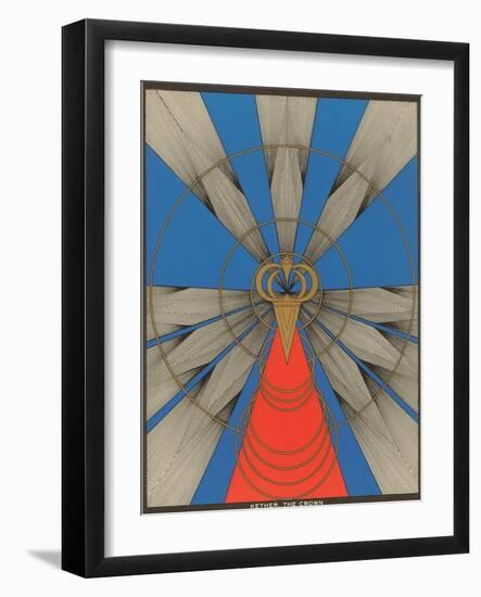 Geometric Representation of Kether, the Crown-null-Framed Art Print