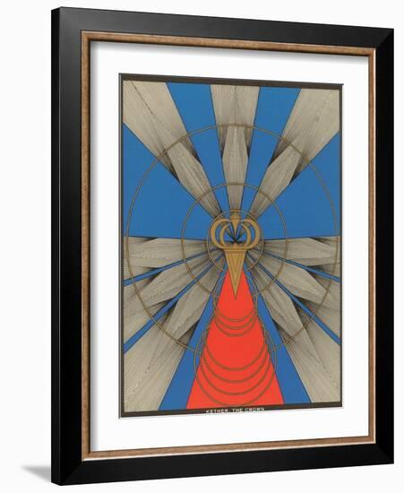 Geometric Representation of Kether, the Crown-null-Framed Art Print