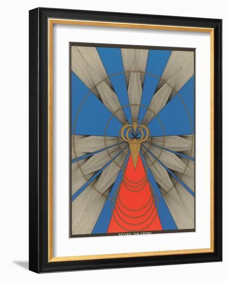 Geometric Representation of Kether, the Crown-null-Framed Art Print