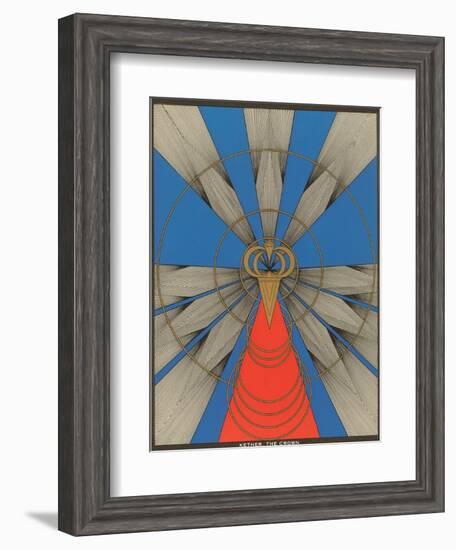 Geometric Representation of Kether, the Crown-null-Framed Art Print