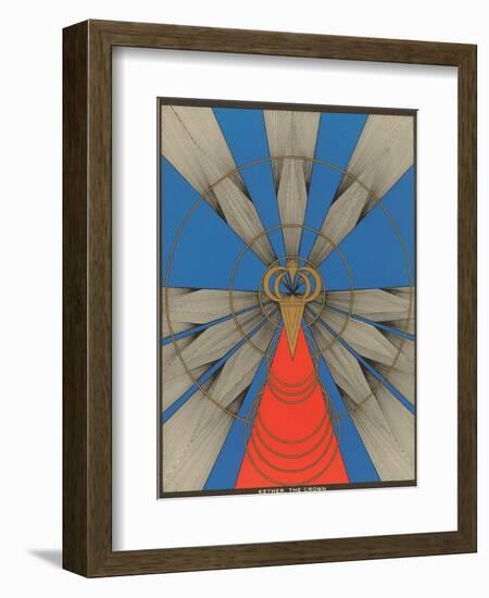 Geometric Representation of Kether, the Crown-null-Framed Art Print