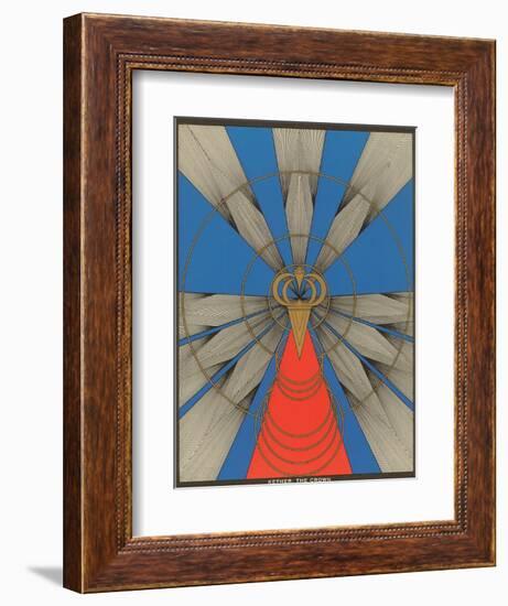 Geometric Representation of Kether, the Crown-null-Framed Art Print