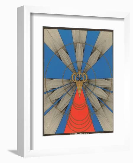 Geometric Representation of Kether, the Crown-null-Framed Art Print