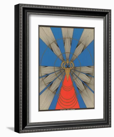 Geometric Representation of Kether, the Crown-null-Framed Art Print